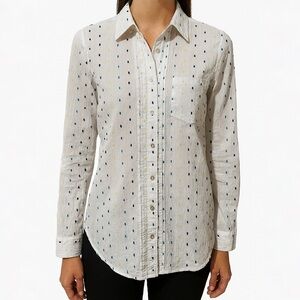 Alfred Dunner Embroidered Button Down